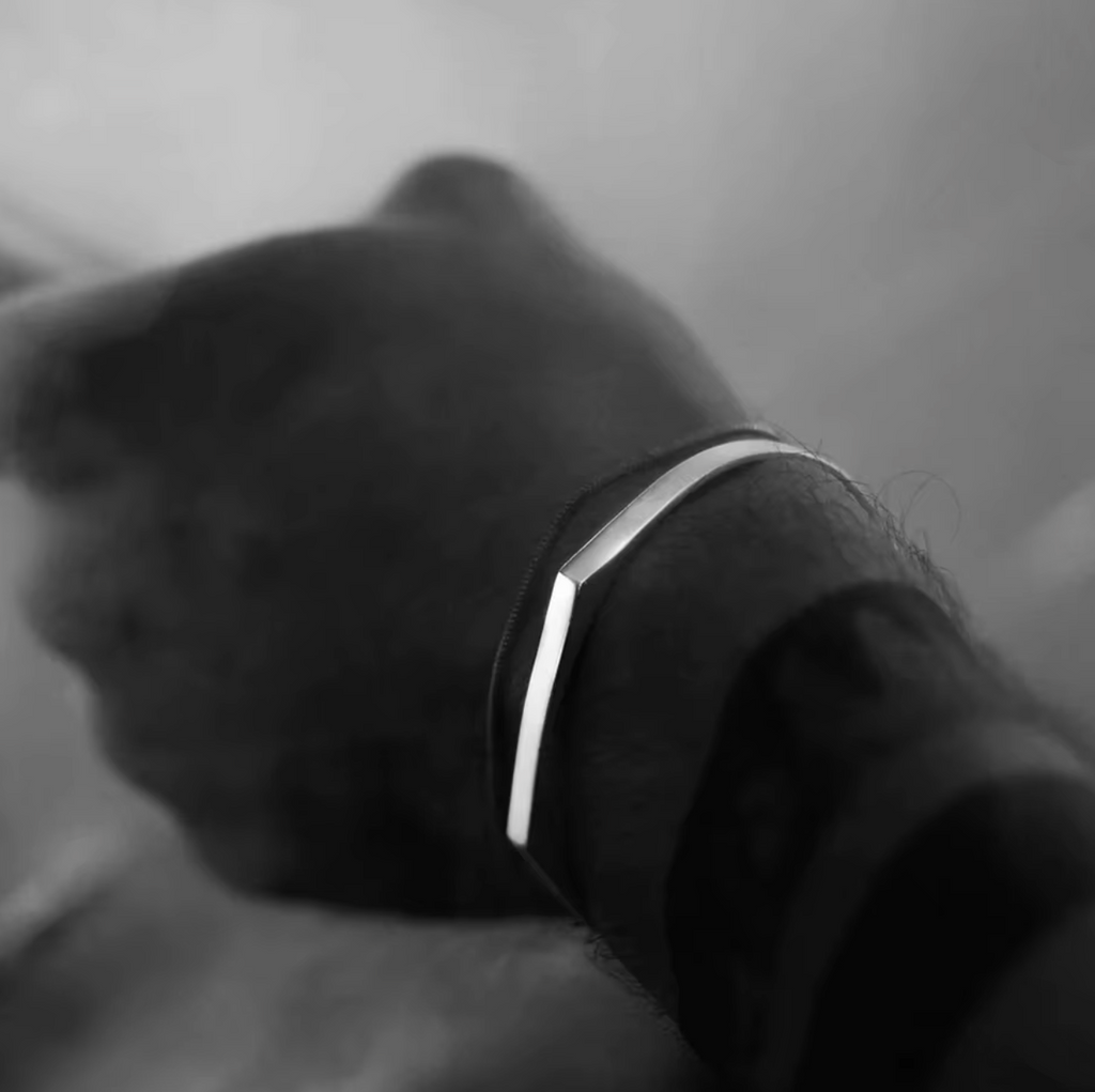 BRACELET MANCHETTE HEPTAGONE POLI