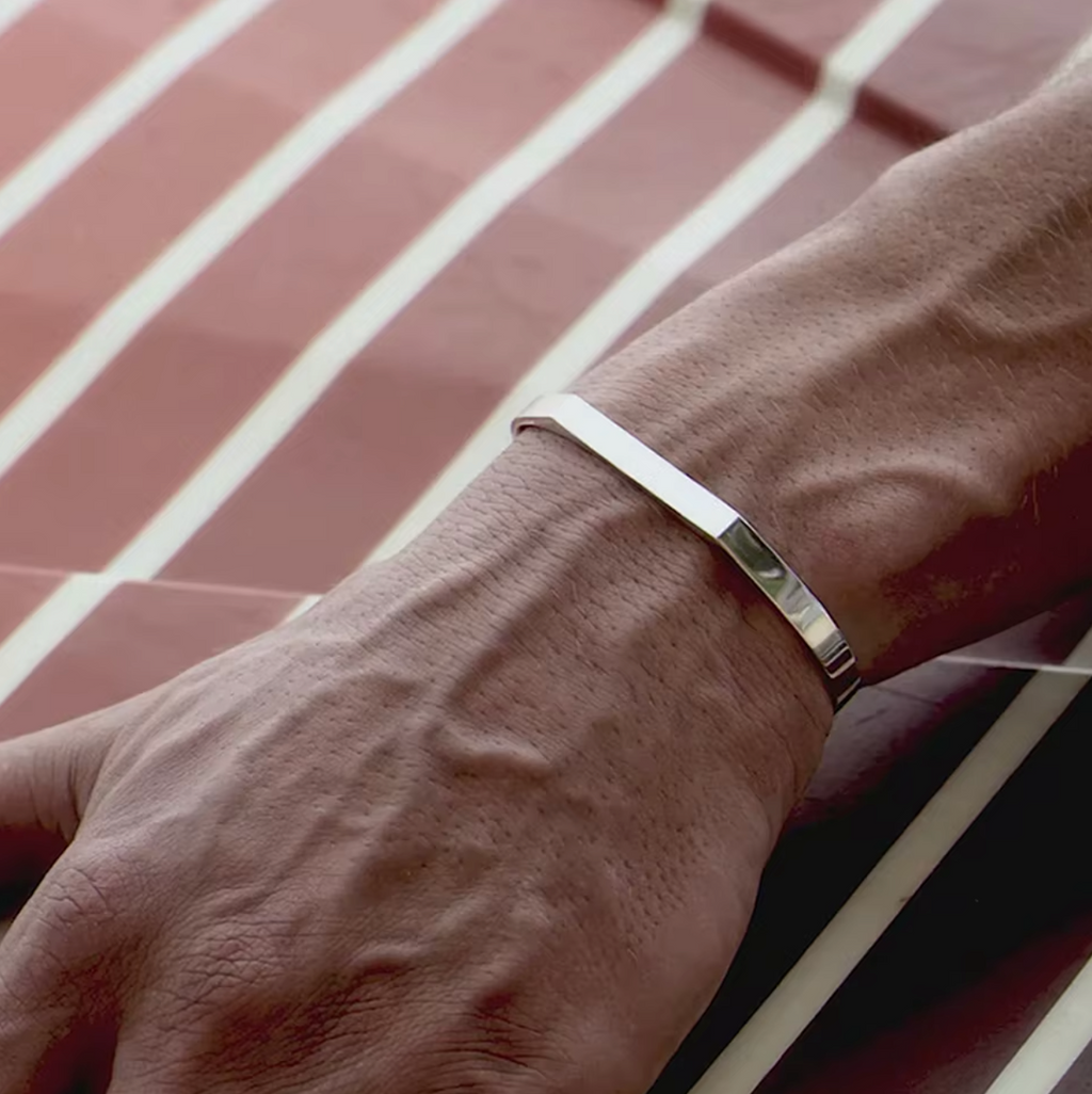 BRACELET MANCHETTE HEPTAGONE POLI
