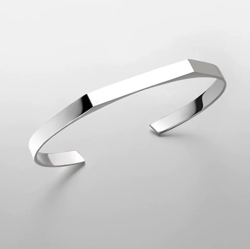 BRACELET MANCHETTE HEPTAGONE POLI