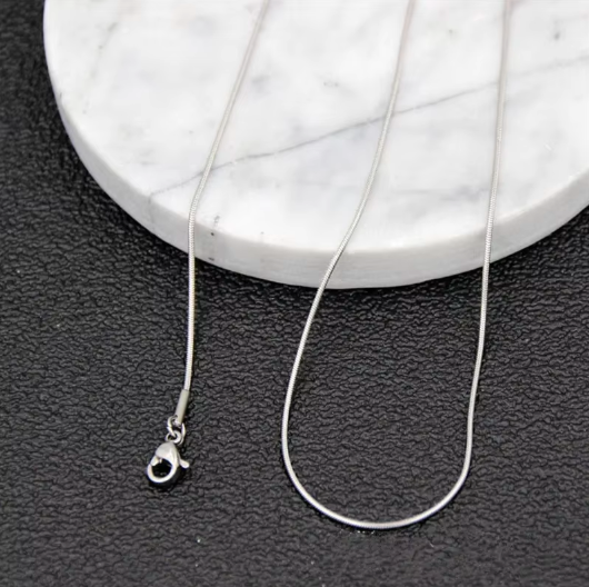 COLLIER CHAÎNE SERPENT EN ARGENT