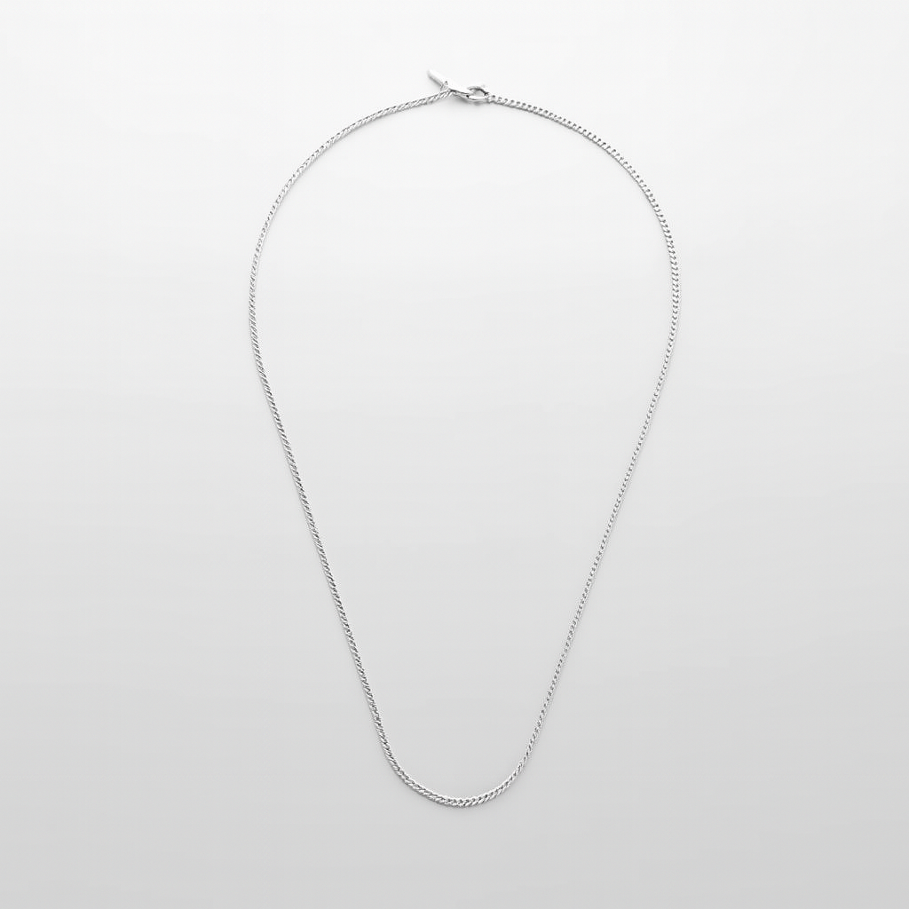 COLLIER CHAÎNE CUBAINE FINE EN ACIER