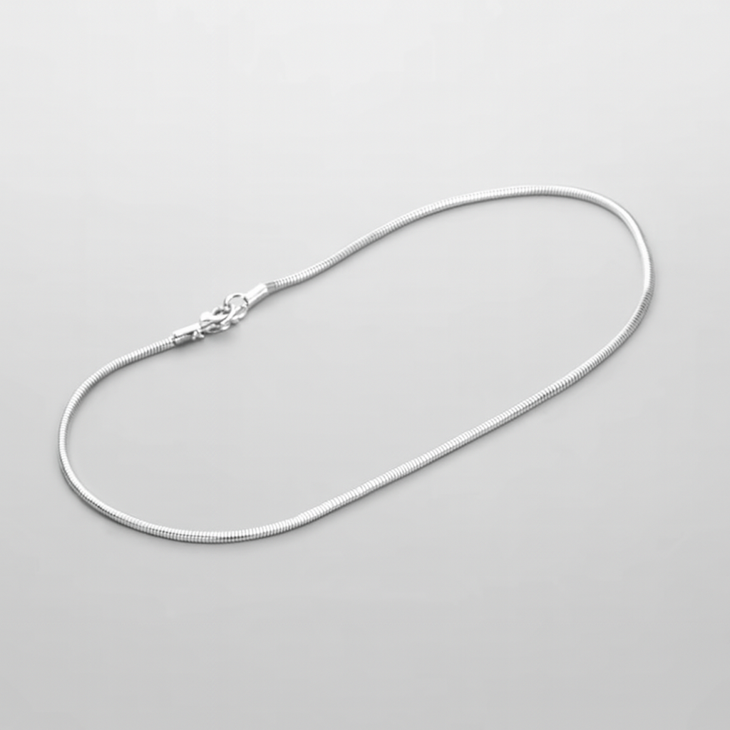 COLLIER CHAÎNE SERPENT EN ARGENT